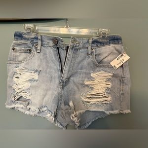 NWT Aeropostale high waisted cheeky jean shorts